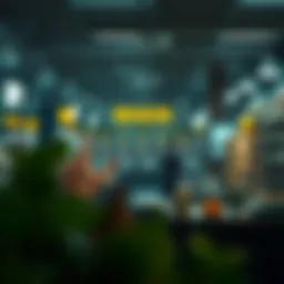 A detailed diagram illustrating the NFT marketplace structure