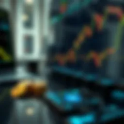 Visual representation of algorithmic trading in cryptocurrency