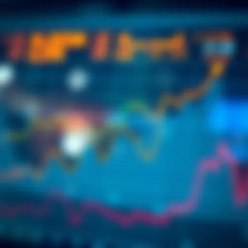 Graph showcasing currency exchange trends