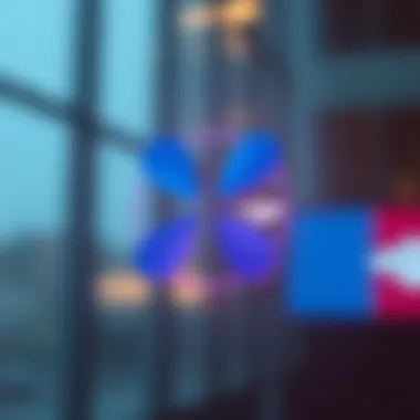 Collaboration of Ripple and Bank of America A digital representation of the Ripple logo intertwined with Bank of America's emblem, symbolizing collaboration.