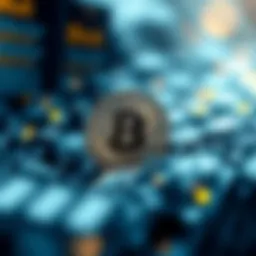 An abstract representation of cryptocurrency concepts