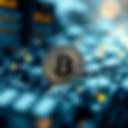 An abstract representation of cryptocurrency concepts