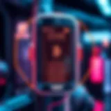 Futuristic biometric scanning technology used for crypto wallets