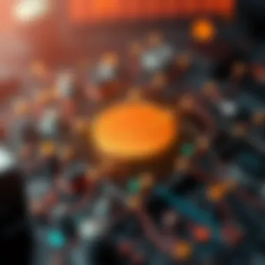 Blockchain Technology Behind MetaMask Conceptual illustration of blockchain technology supporting MetaMask