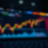 An illustration depicting the cryptocurrency market analytics.