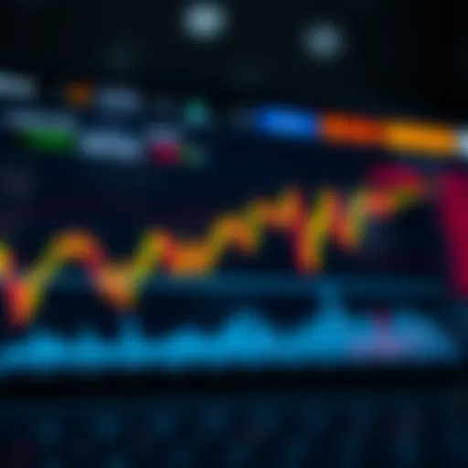 An illustration depicting the cryptocurrency market analytics.