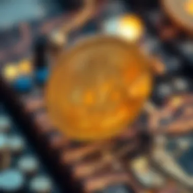 Illustration of blockchain technology, emphasizing the technological foundations behind cryptocurrencies.