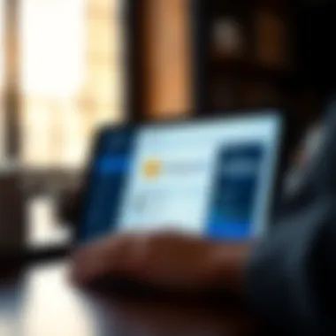 User interface of the Coinbase DeFi Wallet showcased on a digital device