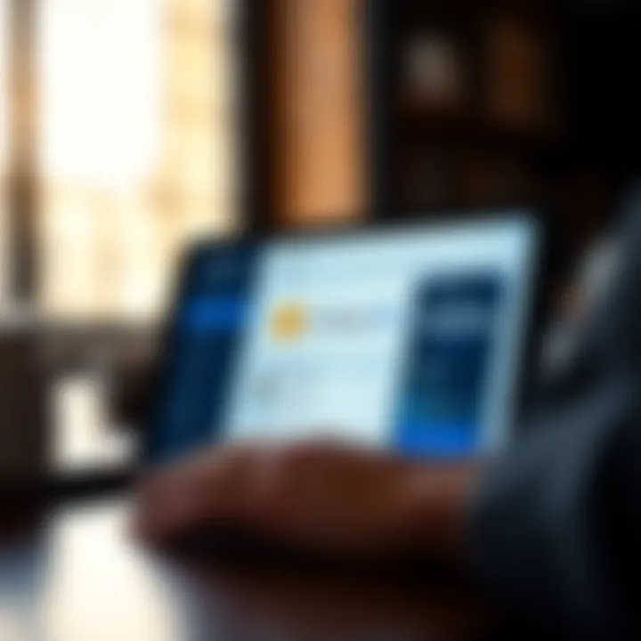 User interface of the Coinbase DeFi Wallet showcased on a digital device