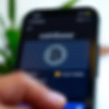 Coinbase Wallet User Interface User interface of the Coinbase Wallet application