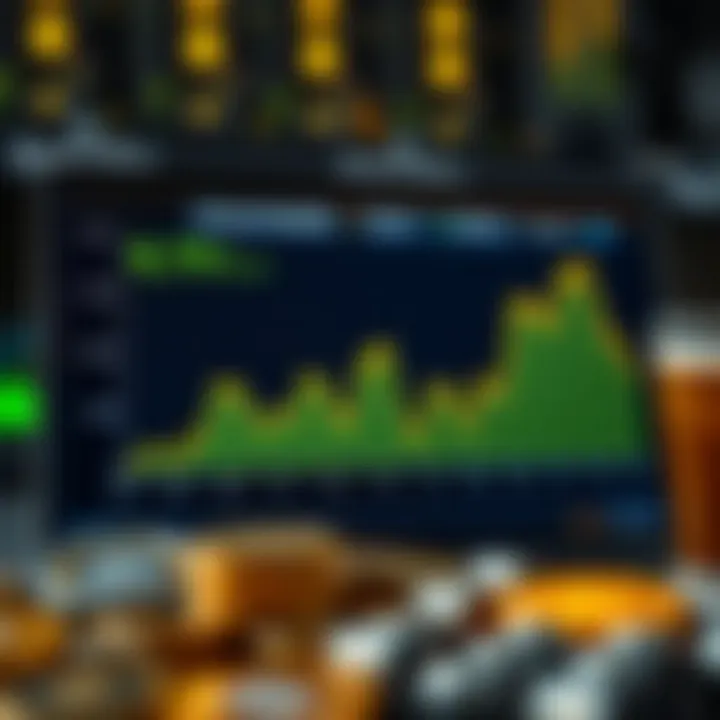 Graph showcasing mining profitability analysis