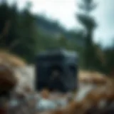 Portable crypto miner in an outdoor setting