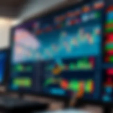 Trading dashboard showcasing various cryptocurrency options