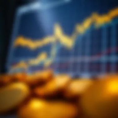 Graph illustrating cryptocurrency market trends