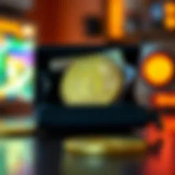 Visual representation of digital currency stored in a hot wallet