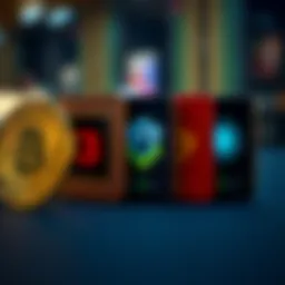 A visual representation of various cryptocurrency wallets lined up, showcasing their interfaces.