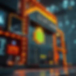 Visual representation of blockchain technology architecture