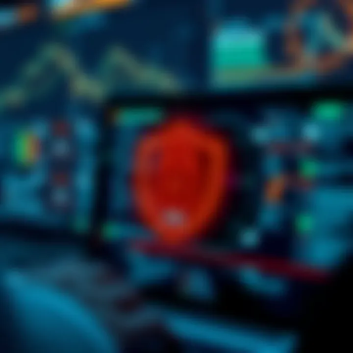 Illustration of VPN security features in online communications