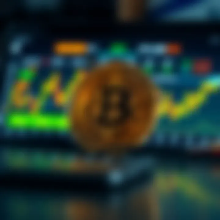 Artistic representation of a user-friendly interface on a cryptocurrency trading platform