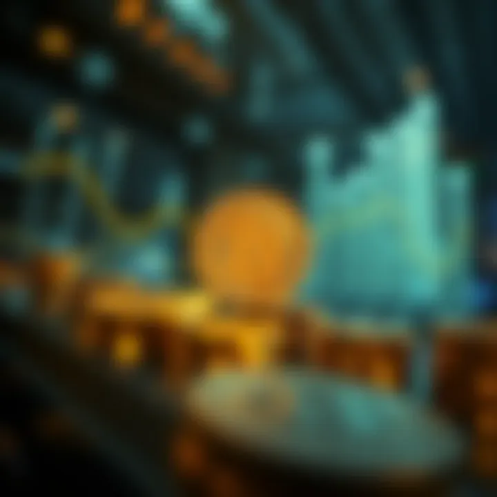 Illustration depicting the synergy between blockchain technology and economic theory