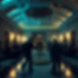 Conceptual representation of the Byzantine Generals Problem illustrating communication and consensus