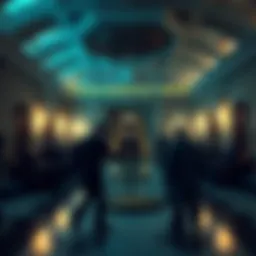 Conceptual representation of the Byzantine Generals Problem illustrating communication and consensus