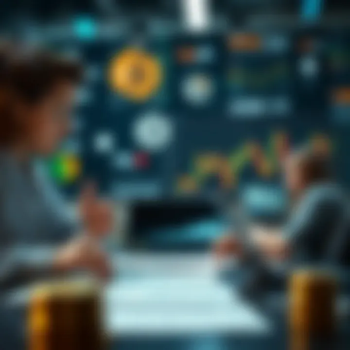 Analyzing NFT Market Trends Investors analyzing NFT market trends