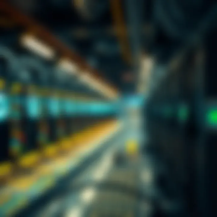 Visual representation of cloud mining network