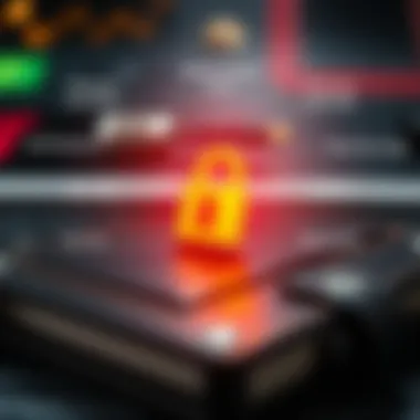 Security Features of Hardware Wallets An illustration depicting the security features of crypto hardware wallets.