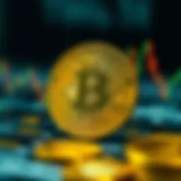 Abstract representation of cryptocurrency trading