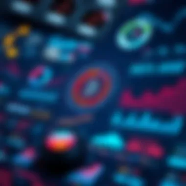 Digital Asset Trends and Market Analytics A futuristic infographic illustrating digital asset trends and market analytics.