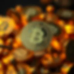 An artistic representation of ERC tokens symbolizing innovation in blockchain technology