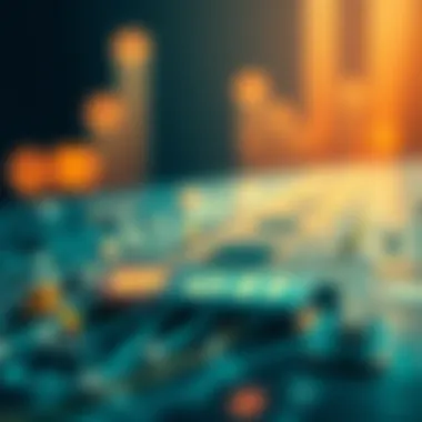Graphical representation of blockchain technology integration