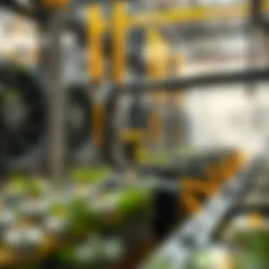 Visual representation of eco-friendly technologies used in the crypto mining industry