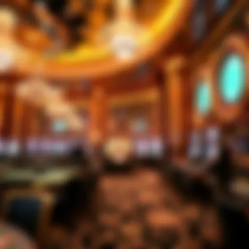 A striking illustration of a luxurious crypto casino interior