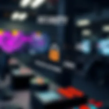 Graphic showcasing security features of ledger systems