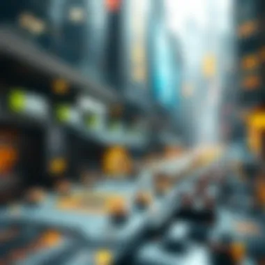 The Backbone of Virtual Money Illustration of blockchain technology