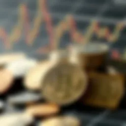 Visual representation of various digital currencies