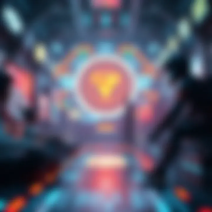 A futuristic concept art representing the potential evolution of digital assets in gaming