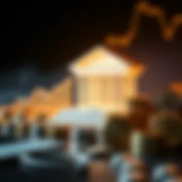 Conceptual representation of cryptocurrency investment banks