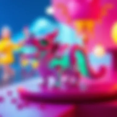 A vibrant digital representation of Shiboshi NFTs showcasing unique designs