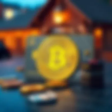 Integration of Cryptocurrency and Traditional Finance Illustration showing the integration of cryptocurrency and traditional finance.