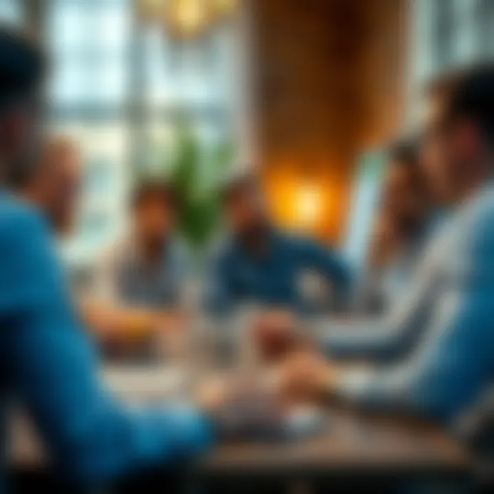 A strategic meeting among cryptocurrency investment analysts