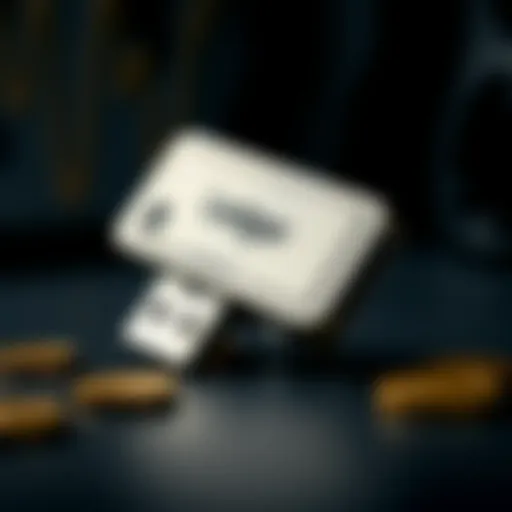 Ledger USB Wallet Design Overview Detailed view of Ledger USB wallet showcasing its design