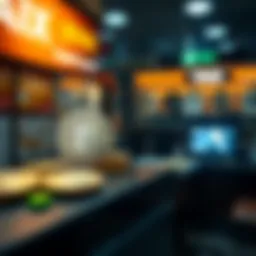 Conceptual representation of digital currency exchange