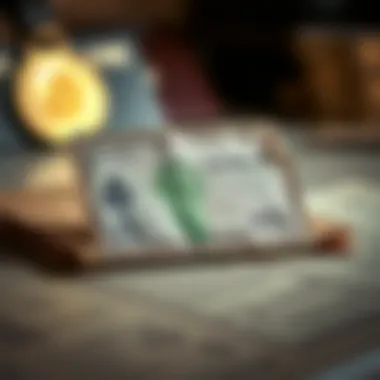Paper Wallets: A Traditional Approach Conceptual image of a paper wallet emphasizing its simplicity and manual storage