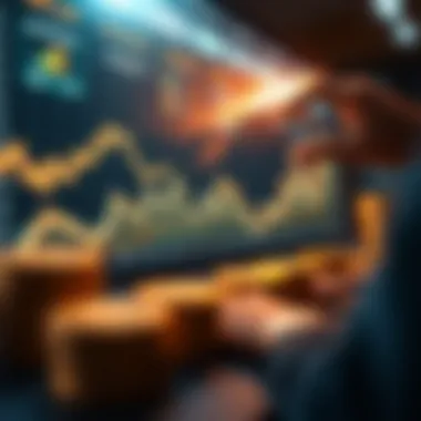 Graphical Analysis of Cryptocurrency Profits Graph illustrating profit calculation in cryptocurrency