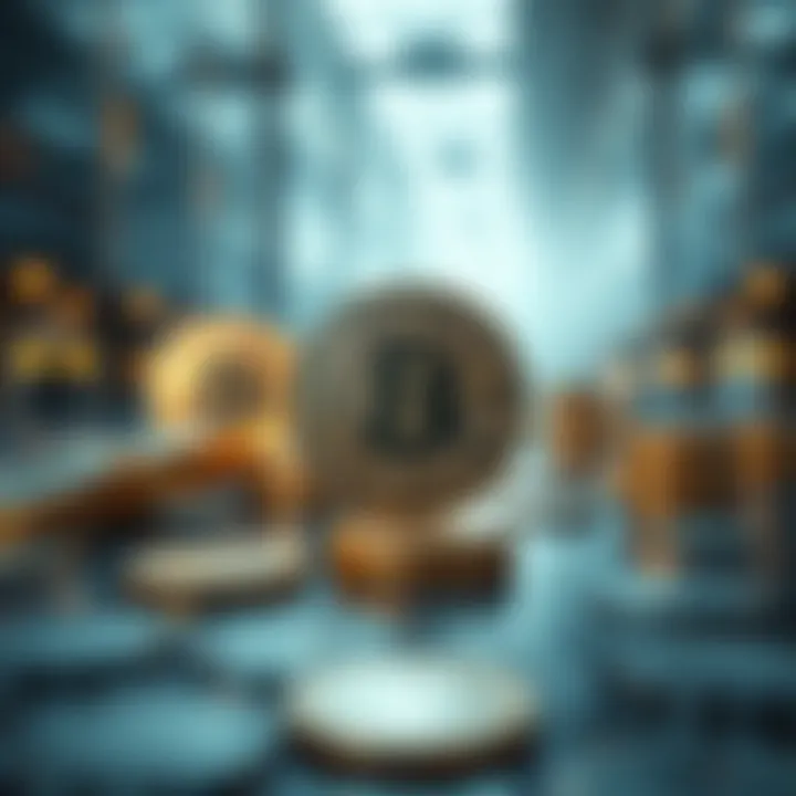 Futuristic concept showcasing the evolution of finance with interest-bearing cryptocurrencies