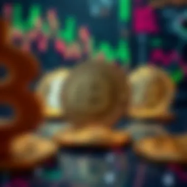 A visual representation of GPB currency symbols amidst digital finance graphics