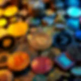 Diverse cryptocurrency icons showcasing the digital currency landscape